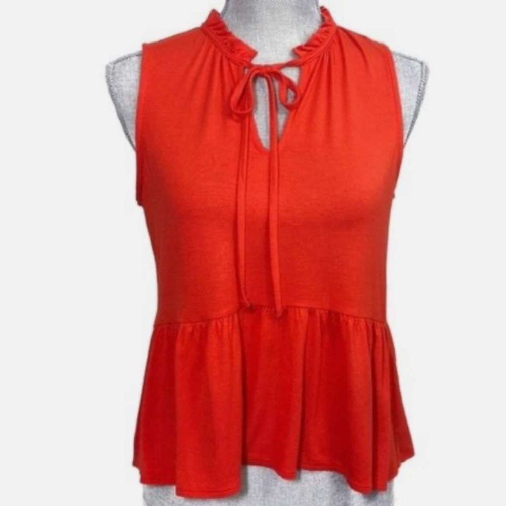 J Crew ruffle tank